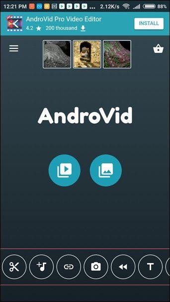 Aplicaciones de Video Trimmer para recortar y recortar videos en Android 9