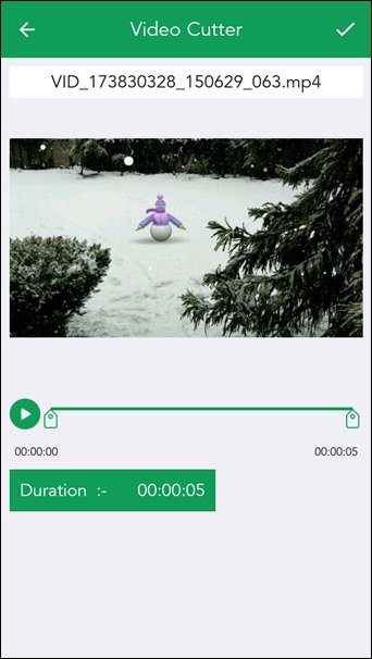 Aplicaciones de Video Trimmer para recortar y recortar videos en Android 12