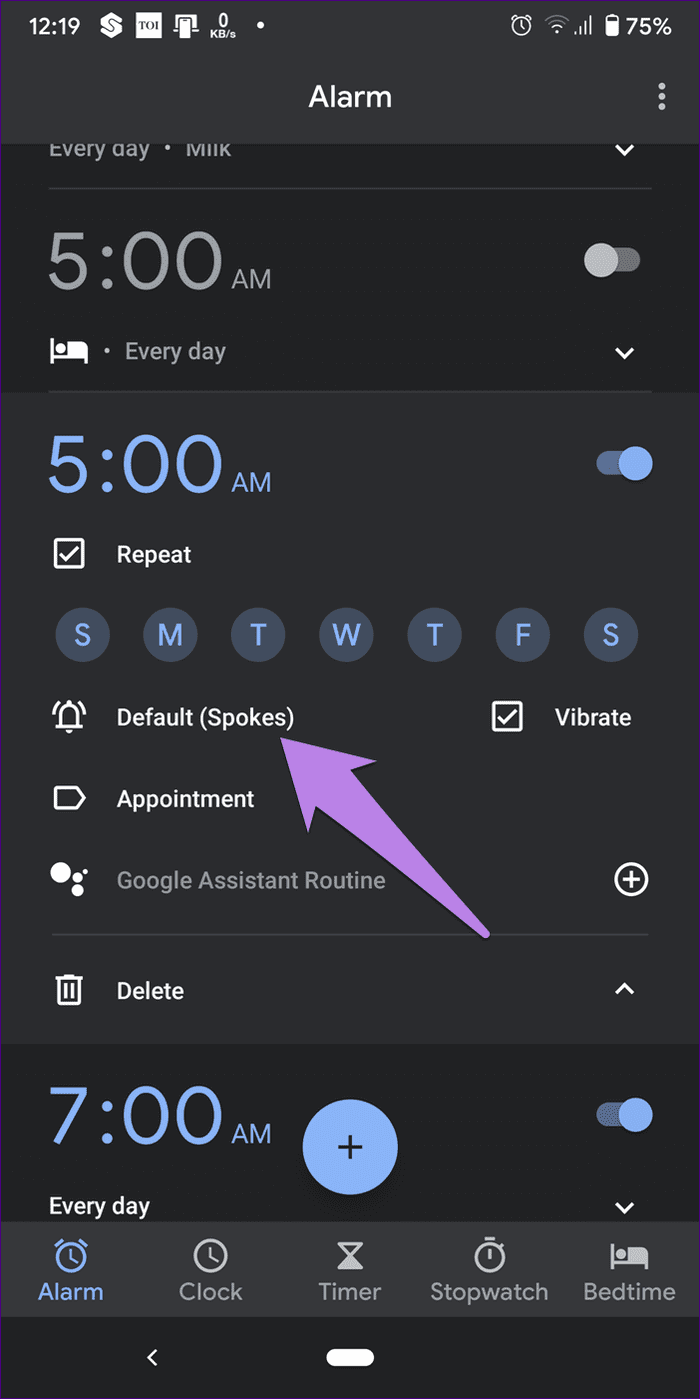 La alarma de Android no funciona 5