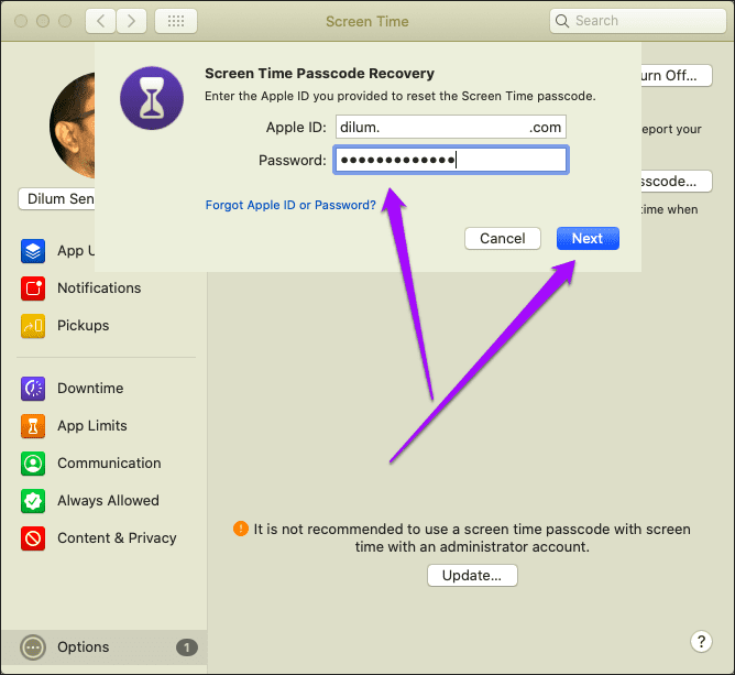 Eliminar Screem Iphone Ipad Mac 11 Tiempo Restablecer contraseña