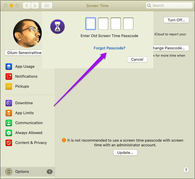 Eliminar tiempo Restablecer contraseña de Screem Iphone Ipad Mac 10