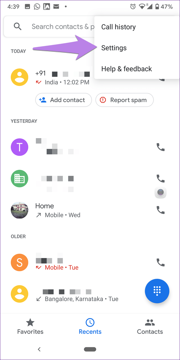 La notificación de llamadas perdidas no funciona en Android 7