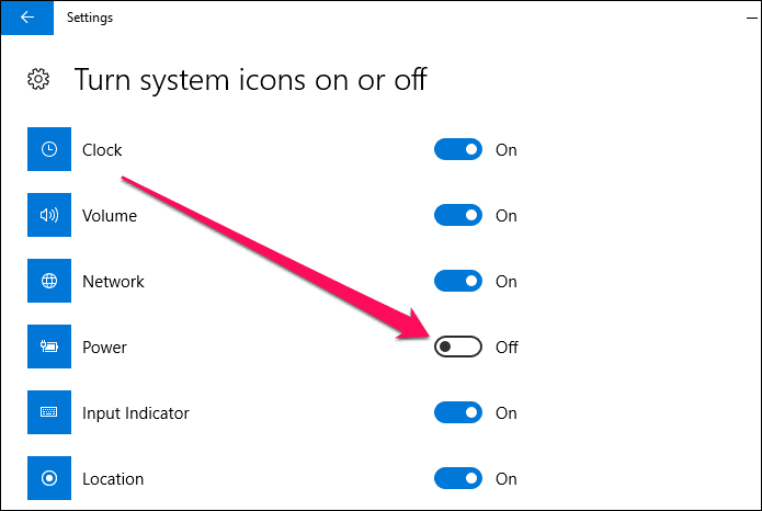 Windows 10 siempre muestra el porcentaje de batería 11