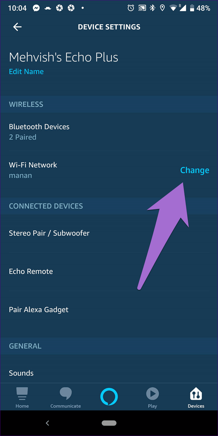 Conexión de Amazon Echo al punto de acceso 4