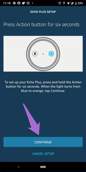 Conexión de Amazon Echo a Hotspot 9