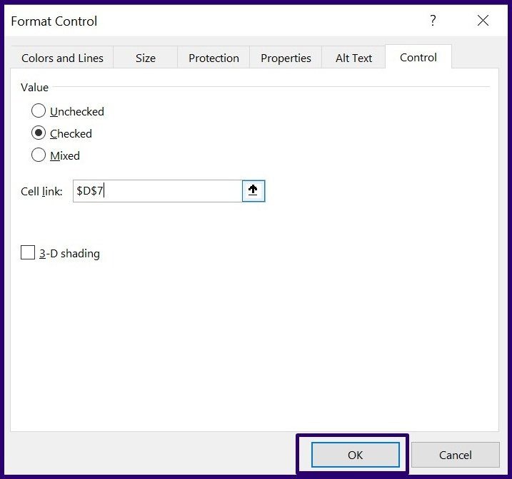 Insertar casillas de verificación en Microsoft Excel paso 15