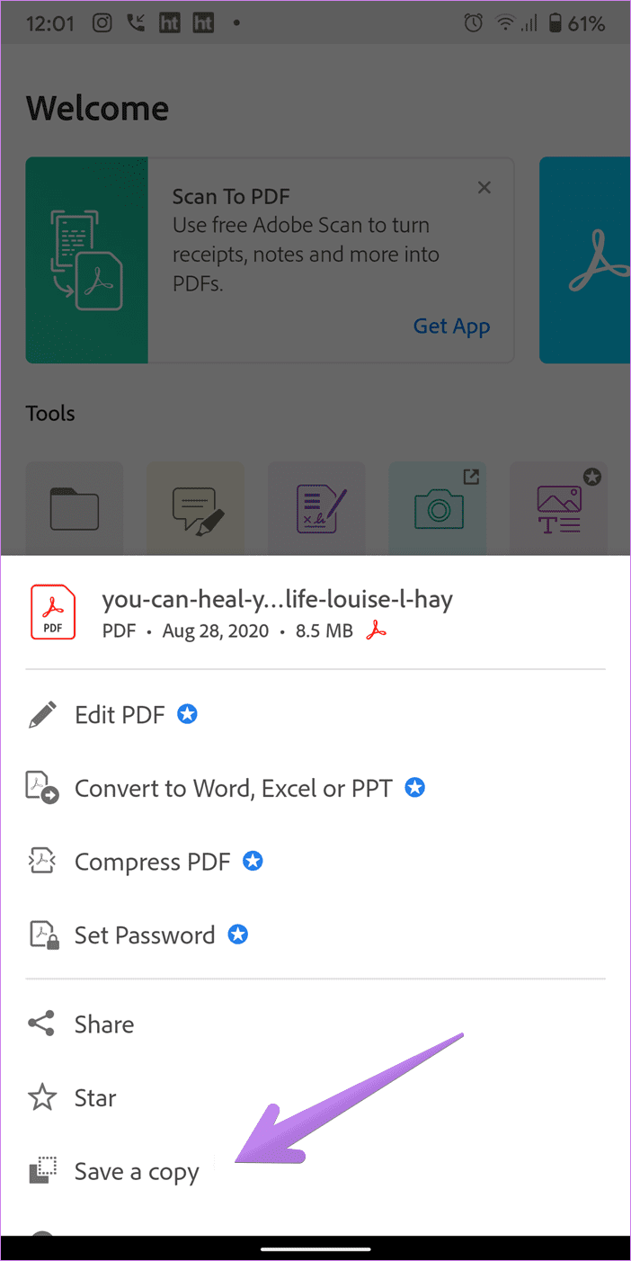 Enviar pdf desde iphone a android 16