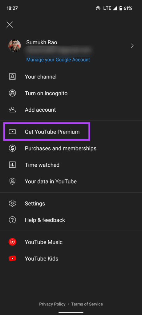 Obtener YouTube Premium