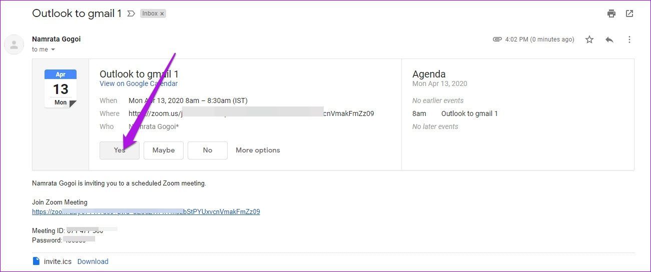 Cómo agregar reuniones de Zoom a Google Calendar 1