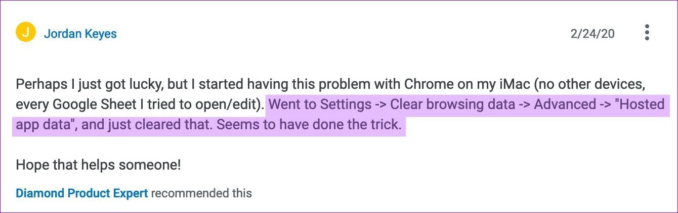 Corrección por lotes de Hojas de cálculo de Google que no cargan Chrome 04