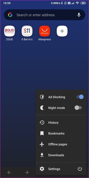 Arreglar Opera VPN que no funciona en Android 2
