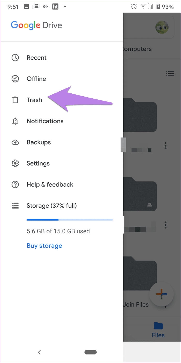 Almacenamiento de Google Drive lleno pero sin problemas con 4 archivos