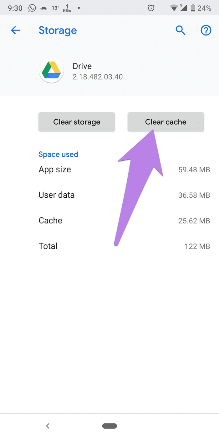 Almacenamiento de Google Drive lleno pero sin problemas de archivos 10