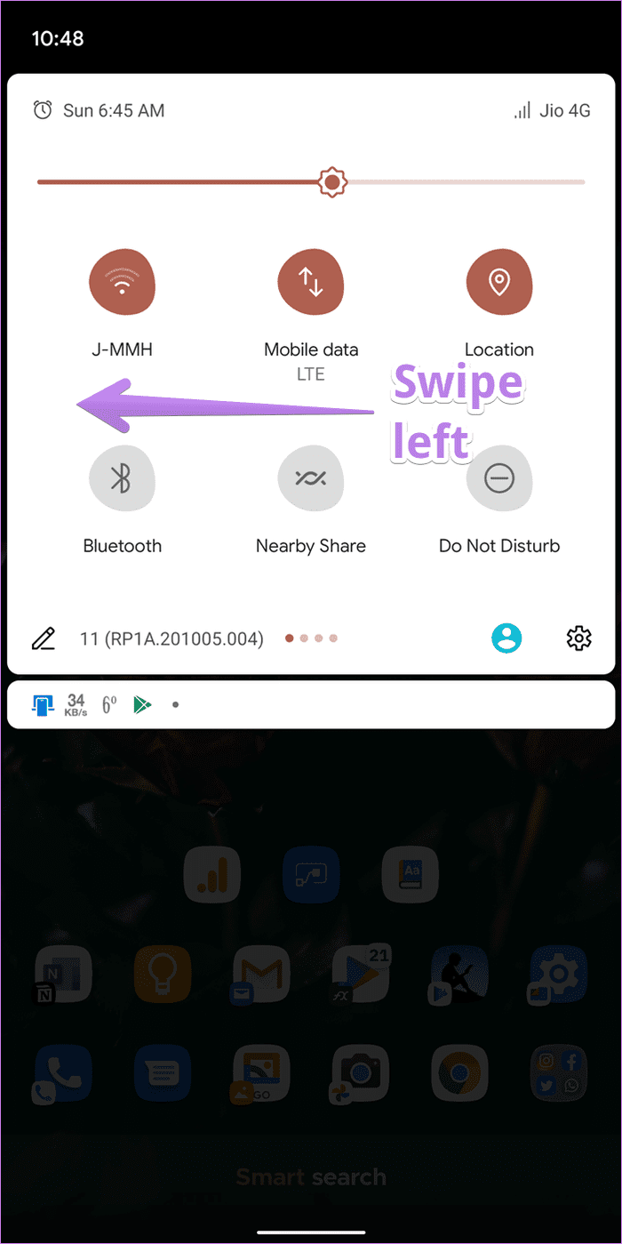 La grabadora de pantalla de Android 11 no muestra 3