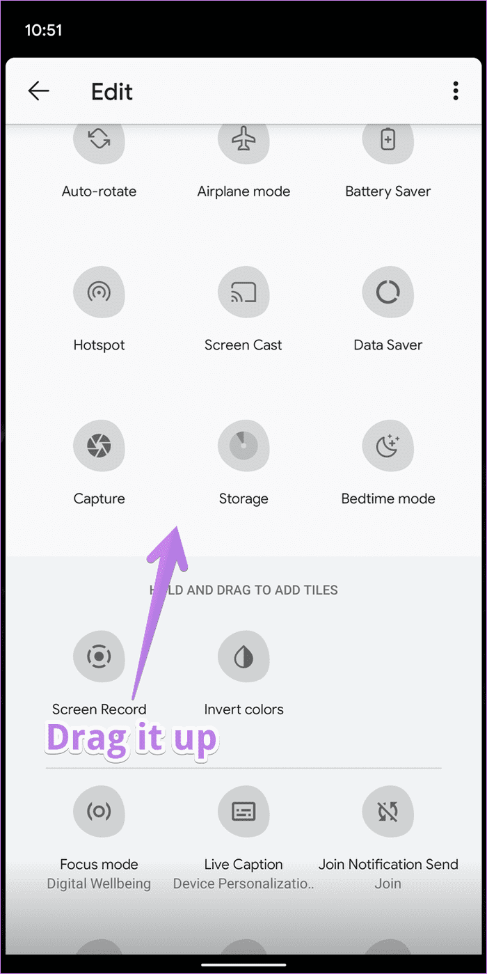 La grabadora de pantalla de Android 11 no muestra 6