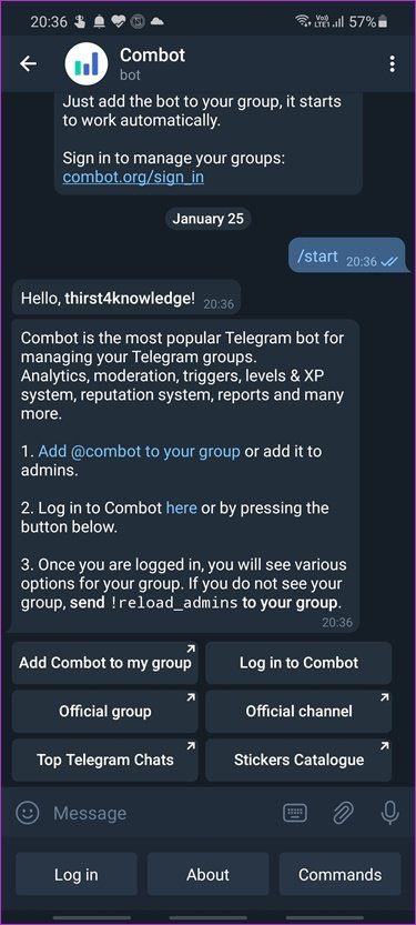 Los mejores bots de Telegram para grupos 3