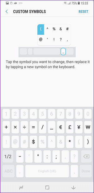 Consejos para el teclado Samsung Consejos Trucos 33