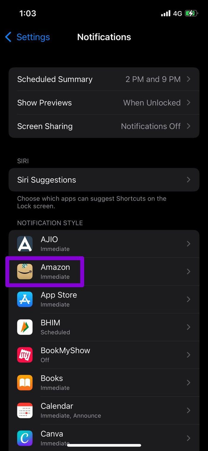 Desactivar el sonido de notificación para App i Phone