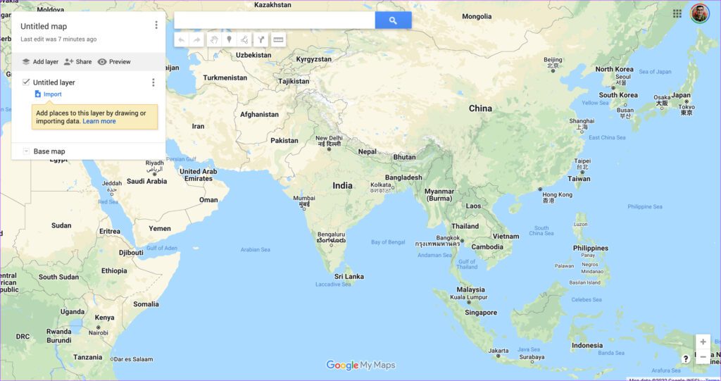 Google My Maps para rutas personalizadas
