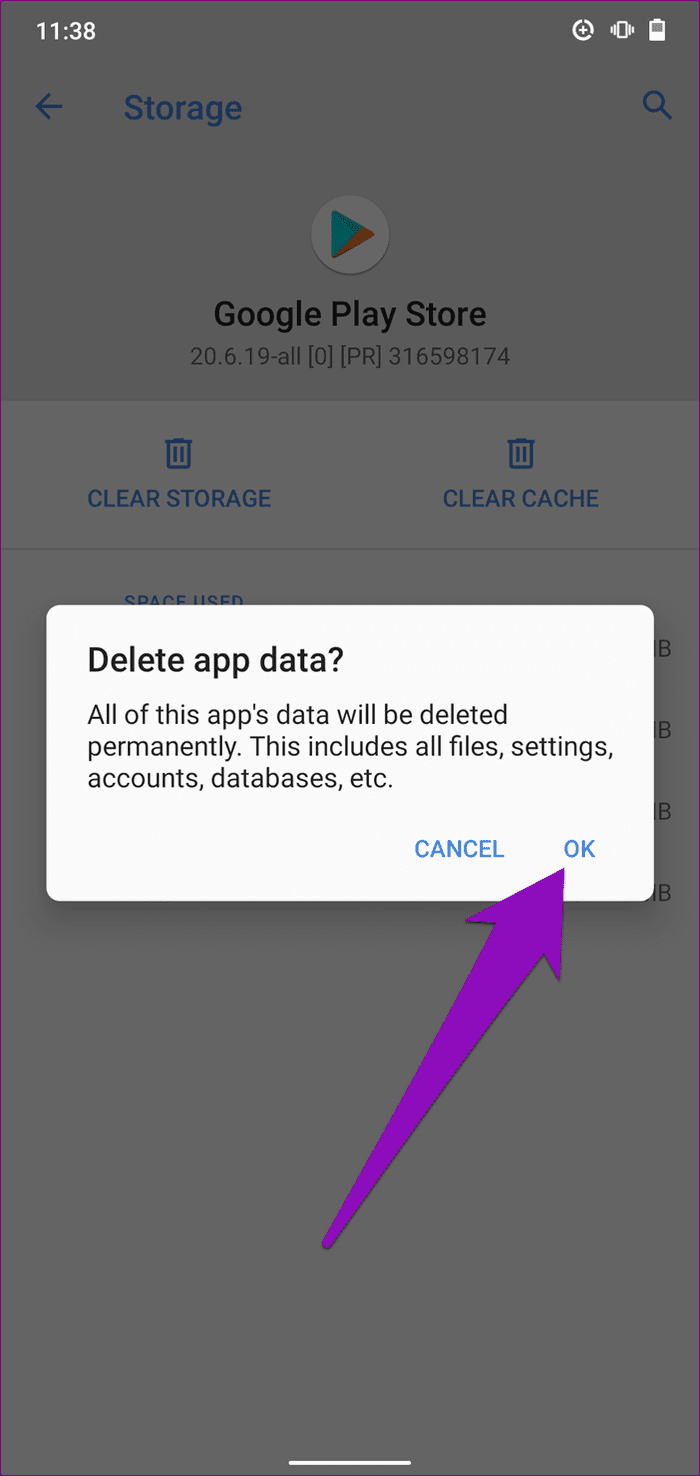 Solucionar el error 910 de Google Play Store Android 06