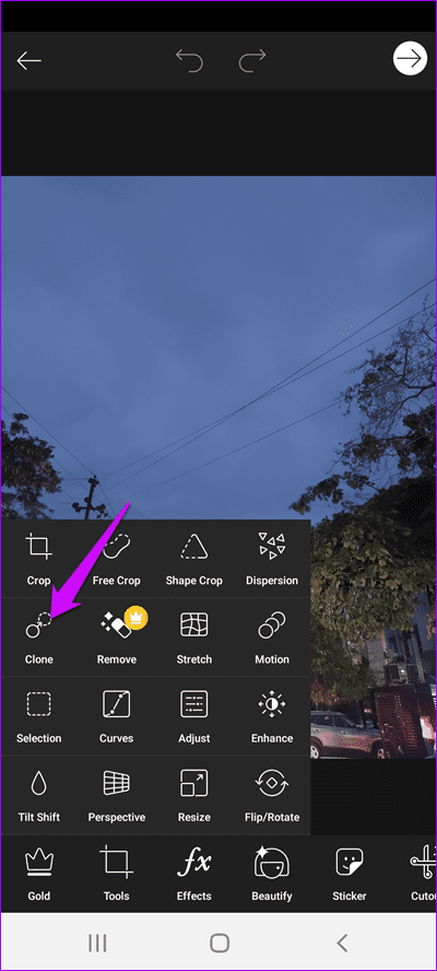 Cómo editar y cambiar el fondo en Pics Art para Android 8