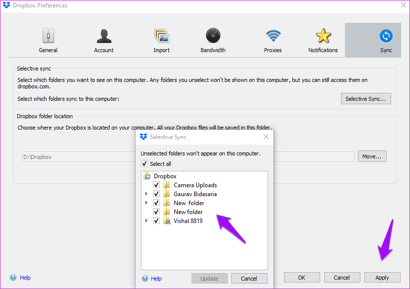 Arreglar Dropbox que no se conecta o sincroniza en Windows 10 Error 8