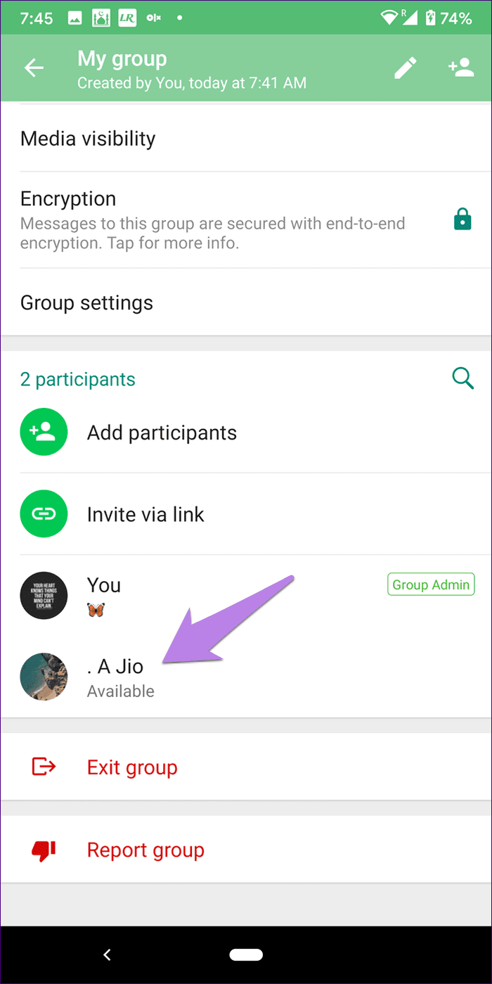 Crear un grupo de Whatsapp contigo en iPhone Android 7