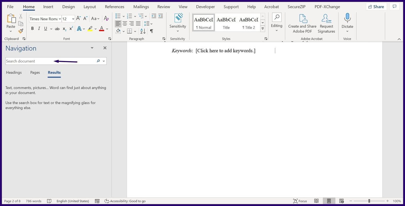 Cómo usar Buscar y reemplazar en Microsoft Word Paso 3