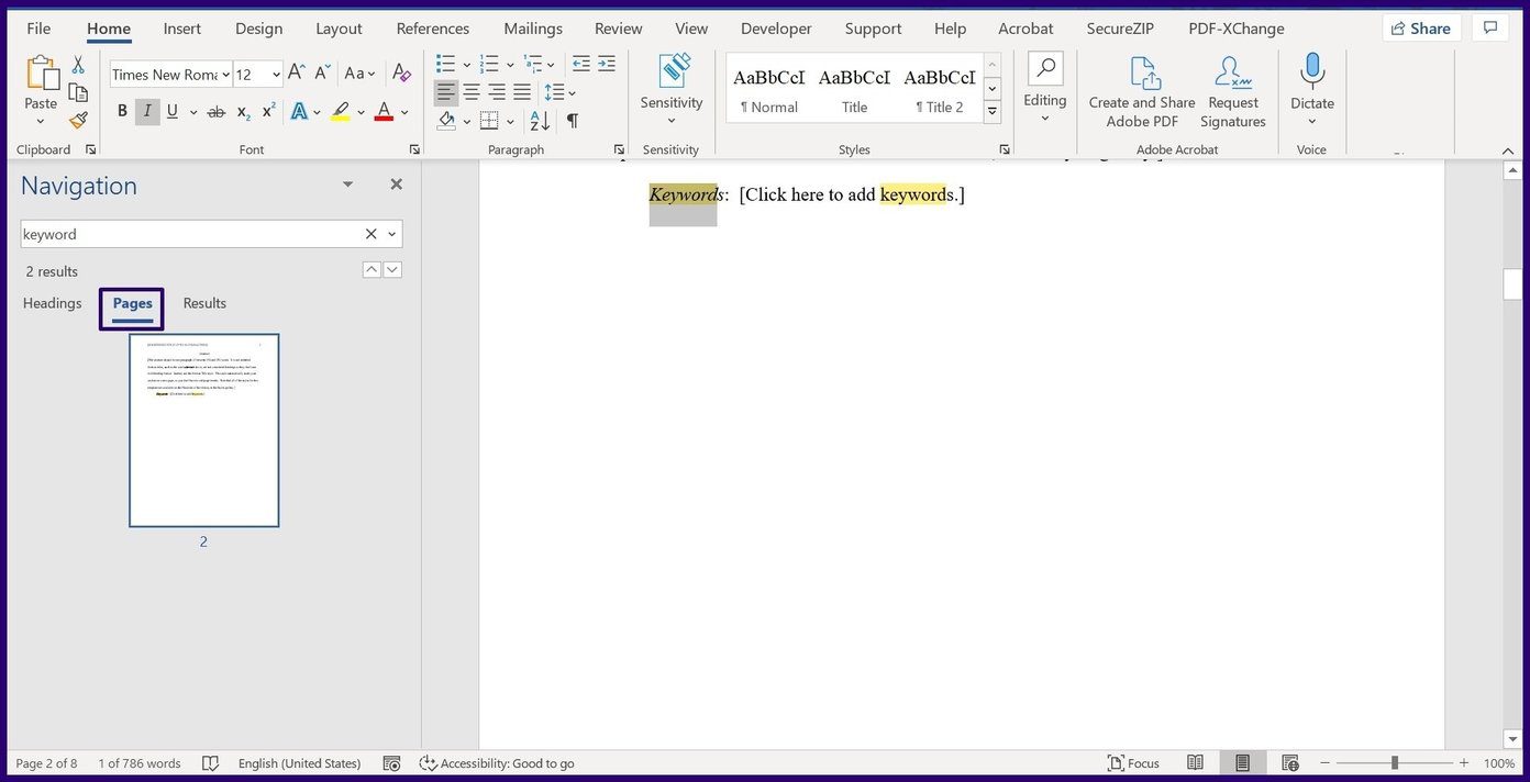 Cómo usar Buscar y reemplazar en Microsoft Word Paso 7