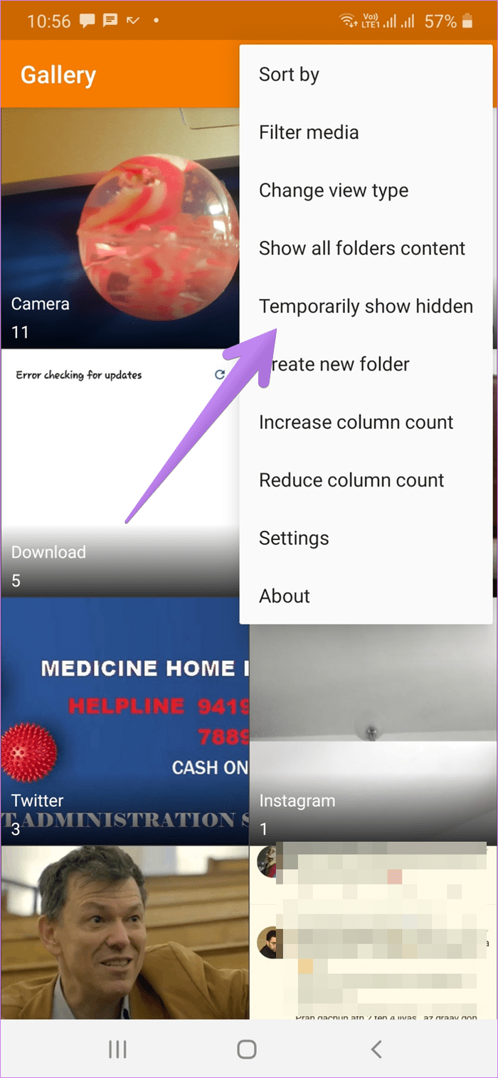 Aplicación de galería de Android para ocultar fotos 2