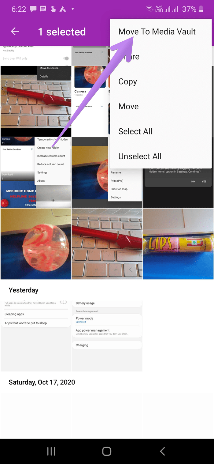 Aplicación de galería de Android para ocultar fotos 10
