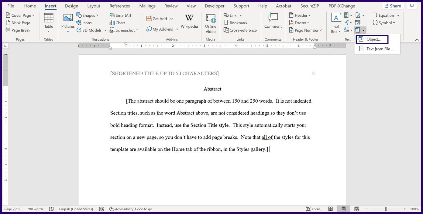 Cómo fusionar documentos de Microsoft Word paso 5