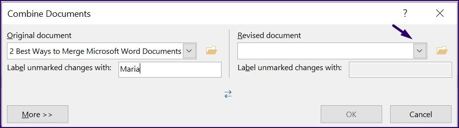 Cómo fusionar documentos de Microsoft Word Paso 15