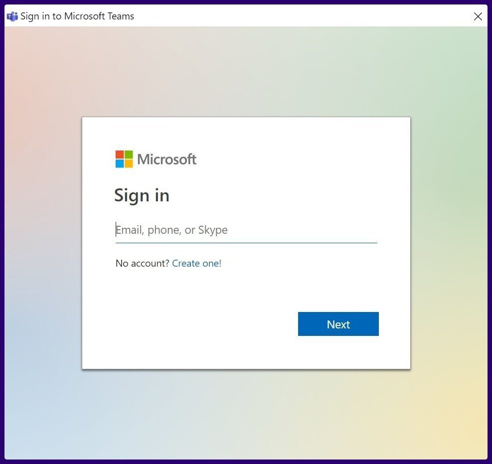 Cómo usar varias cuentas de Microsoft Teams en Windows Paso 2
