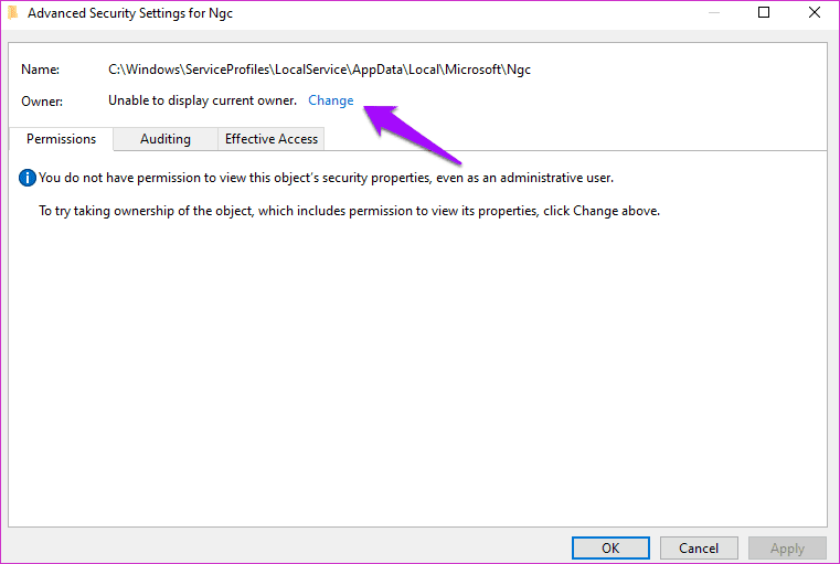 Arreglar el pin de Windows 10 que no funciona 12