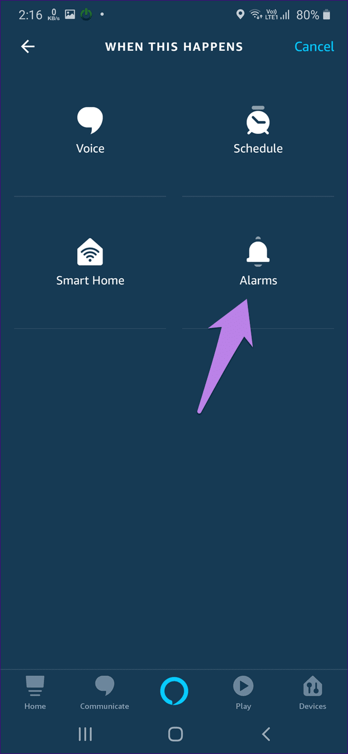 Alarmas de Alexa en Echo Guide 16