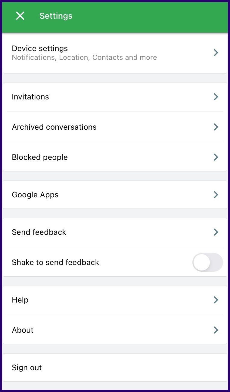 Cómo bloquear a alguien en Google Hangouts para Android iPhone paso 11
