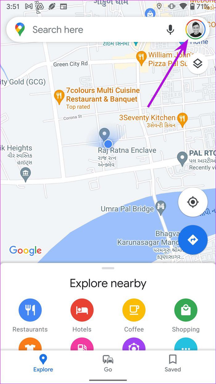 Abrir perfil de Google Maps