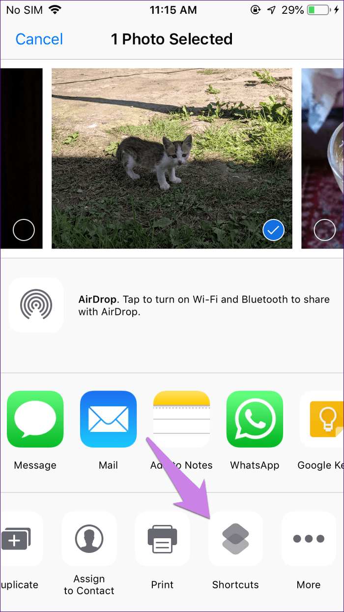 Mostrar tamaño de archivo de foto en Iphone Ipad iOS 20