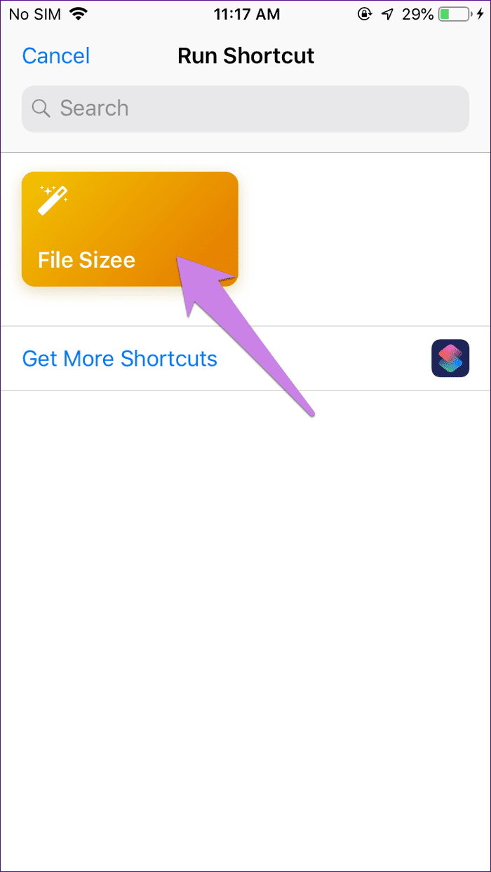 Mostrar tamaño de archivo de foto en Iphone Ipad iOS 21