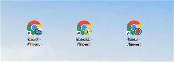 Icono de perfil de Chrome Barra de tareas 2