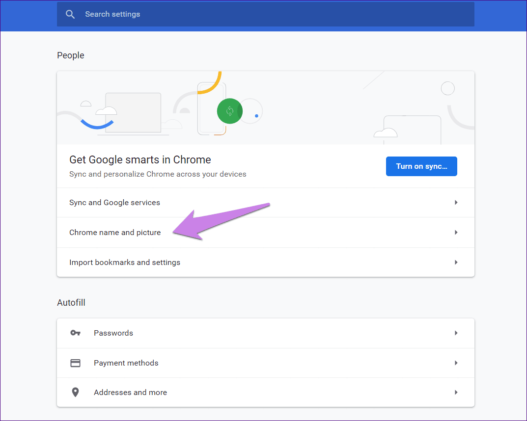 Barra de tareas del icono de perfil de Chrome 10