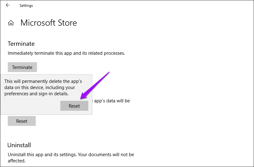 Microsoft Store Obtener la solución del problema de instalación 5