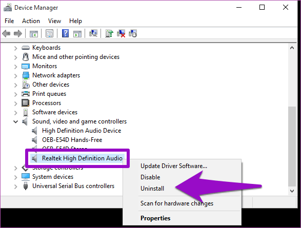 Arreglar Realtek Hd Audio Manager que falta en Windows 10 02