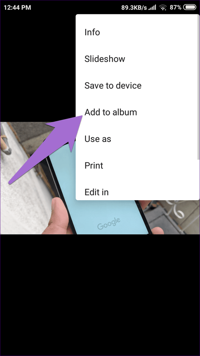 Eliminar fotos de Google Drive 5