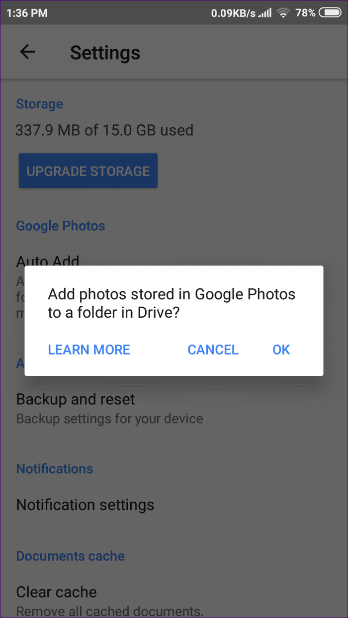 Eliminar fotos de Google Drive 8