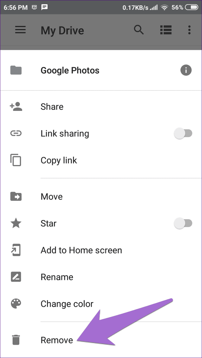 Eliminar fotos de Google Drive 12