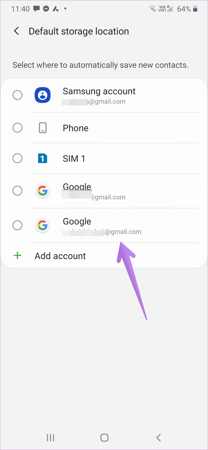 Utilice Contactos de Google en lugar de Contactos de Samsung 8