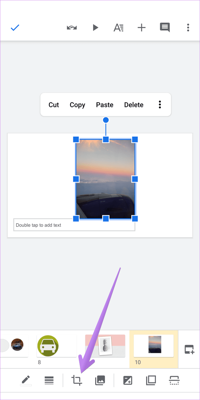 Ajustar una imagen a la forma de Google Slides 9