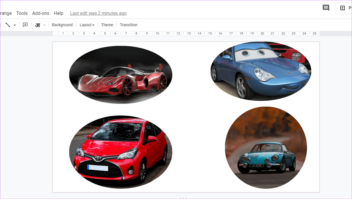 Ajustar una imagen al formato de diapositivas de Google 17